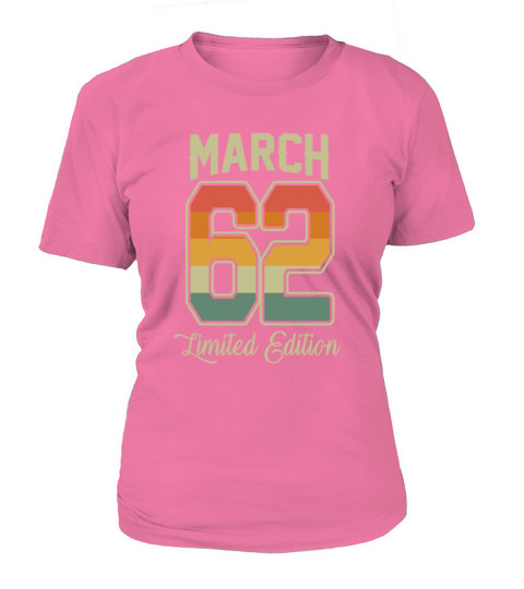 Vintage 60th Birthday March 1962 Sports Gift T-Shirt Woman