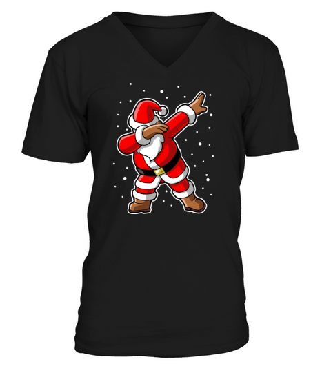 dabbing santa claus Men's V-Neck T-shirt