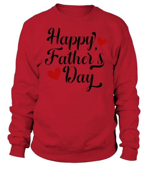 Simple and Elegant Happy Fathers Day Calligraphy Women's Sweatshirt