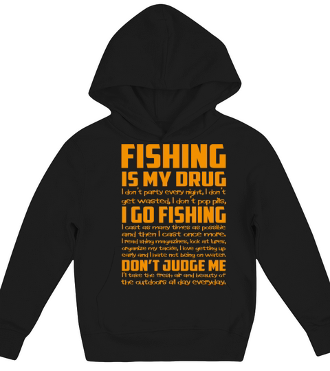 Fishing - I cast as many times as possible Kids Hoodie