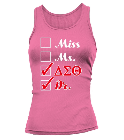 Delta Doctor Physician Sorority Sigma Theta Tank top Woman