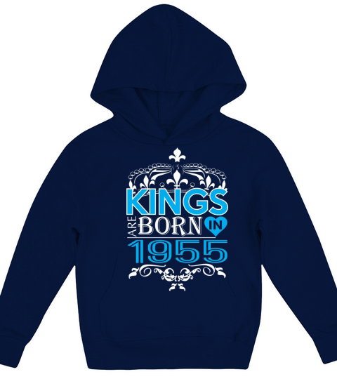 Kings Are Born In 1955 Happy Fathers Day Kids Hoodie