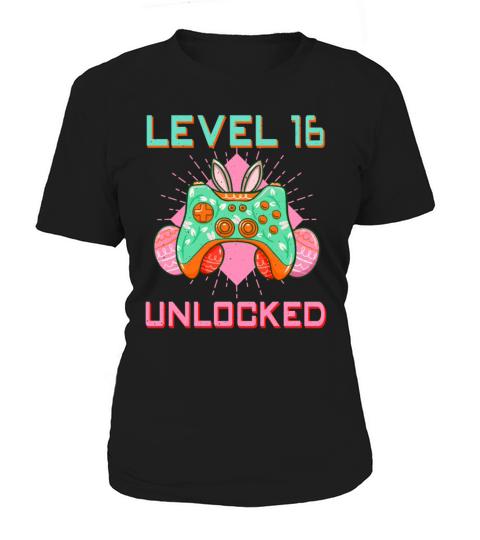 16 Year Old Level Unlock Gamer Game Easter Sunday Women's T-Shirt