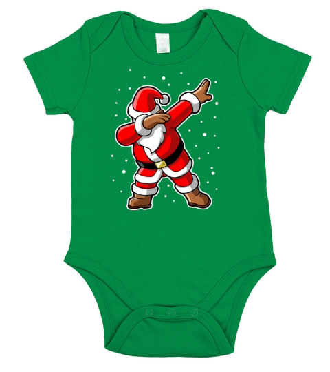 dabbing santa claus Short Sleeve Baby One-Piece