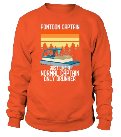 Funny Vintage Retro Pontoon Captain Drunker Women's Sweatshirt