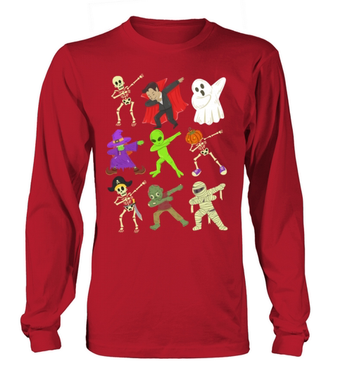 Halloween Dabbing Men's Long Sleeve