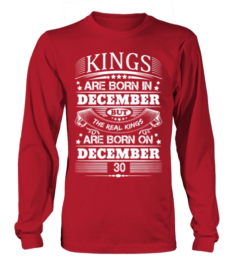 Real Kings Are Born On December 30 Women's Long Sleeve