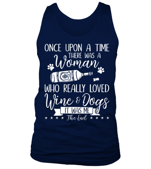 Dog And Wine Tees Funny - Gifts For Wine Lovers Fu Men's Tank Top