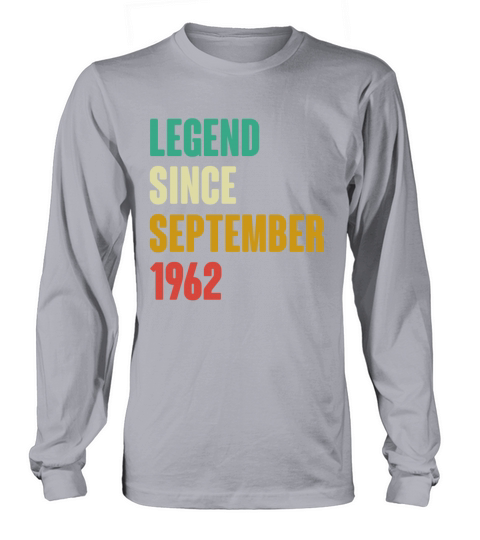 September 1962 60th Birthday 60 Years Old Bday Gi Long sleeved Unisex