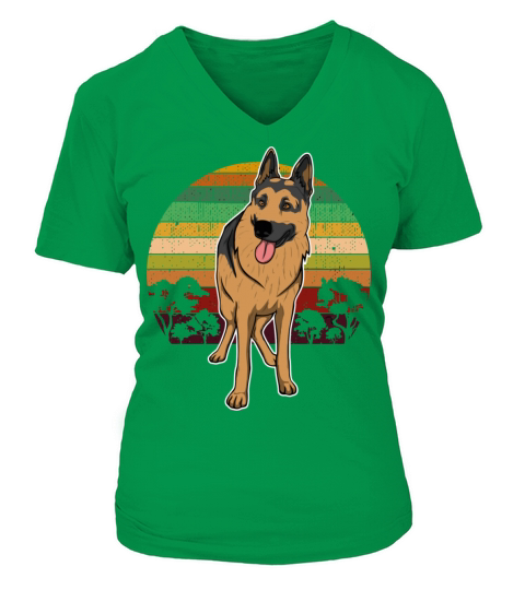 German Shepherd Pullover Gift Women Men Hooded Women's V-Neck T-shirt