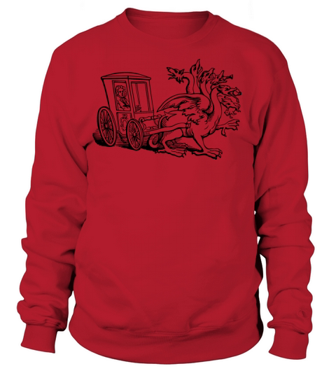 Carriage drawn by monster Women's Sweatshirt