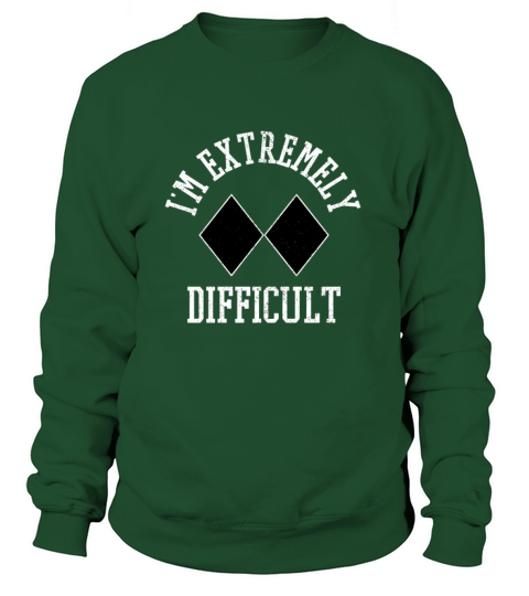 Ski Snowboard IM Extremely Difficult Diamond Sign Women's Sweatshirt