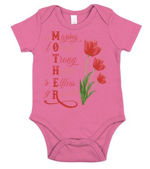 Amazing Loving Strong Happy Selfless Graceful Short Sleeve Baby One-Piece