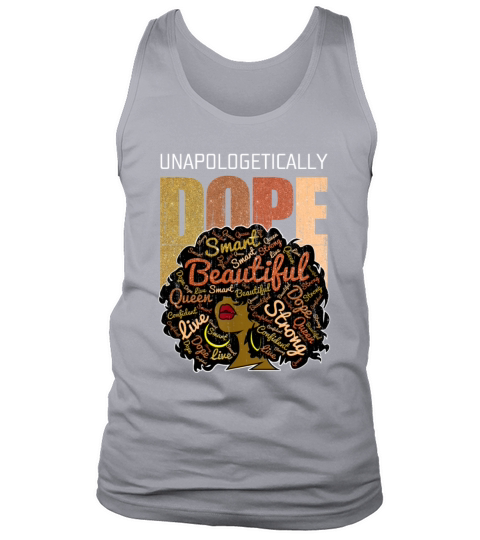Black Girl Unapologetically Dope African American Men's Tank Top