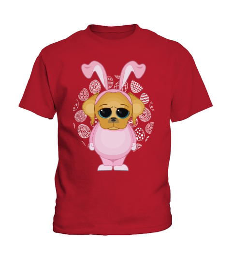 Easter Dog For Girls and Women Teachers Easter Egg Kids T-Shirt