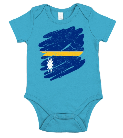 Pinsel Land Heimat Nauru Short Sleeve Baby One-Piece