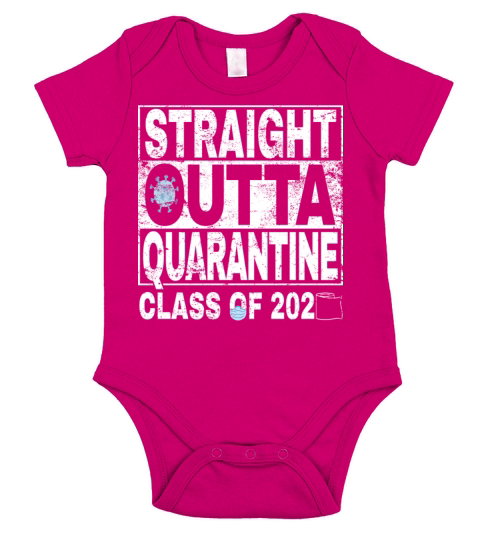 Class of 2020 - Straight Outta Quarantine Shirt Short Sleeve Baby One-Piece