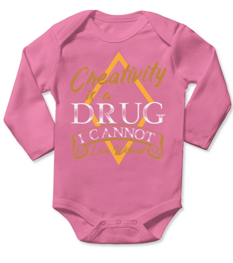 Creativity is a Drug Vintage Gift Long Sleeve Baby One-Piece