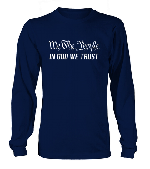 We The People In God We Trust US Constitution Women's Long Sleeve