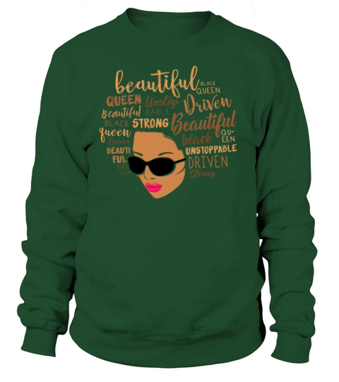 Beautiful Unstoppable Queen Afro Black Girl Magic Women's Sweatshirt