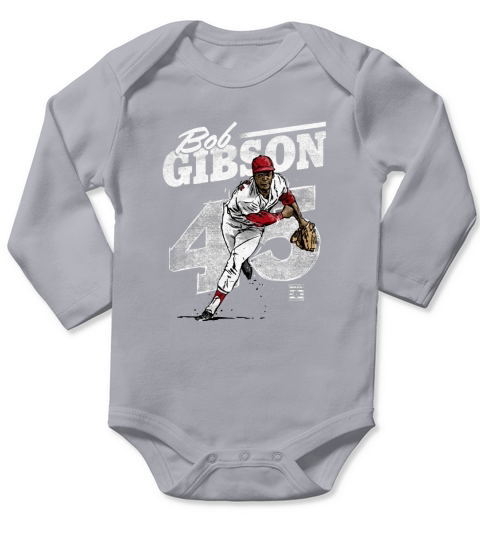 Bob Gibson Long Sleeve Baby One-Piece