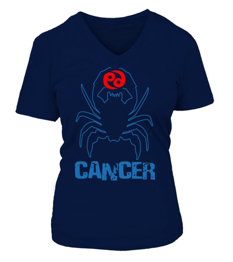 Cancer Crab Zodiac Sign Horoscope Women's V-Neck T-shirt