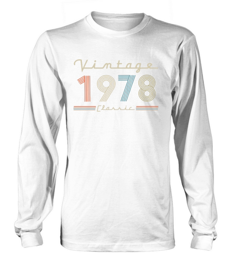 Vintage 1978 Classic Long sleeved Unisex