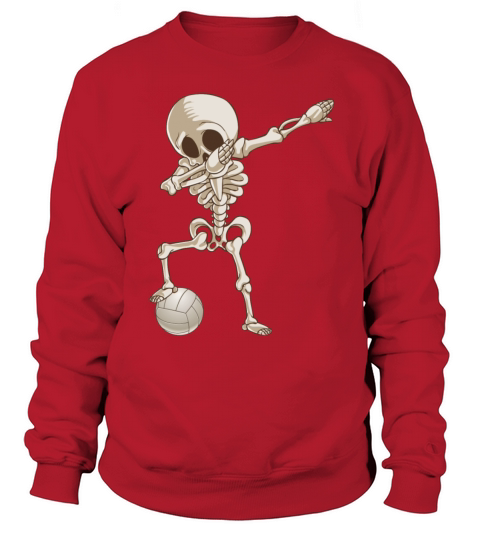 Volleyball Skeleton Dabbing Women's Sweatshirt