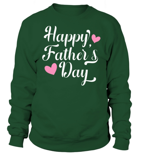 Simple and Elegant Happy Fathers Day Calligraphy Women's Sweatshirt