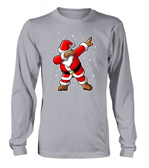 dabbing santa claus Men's Long Sleeve