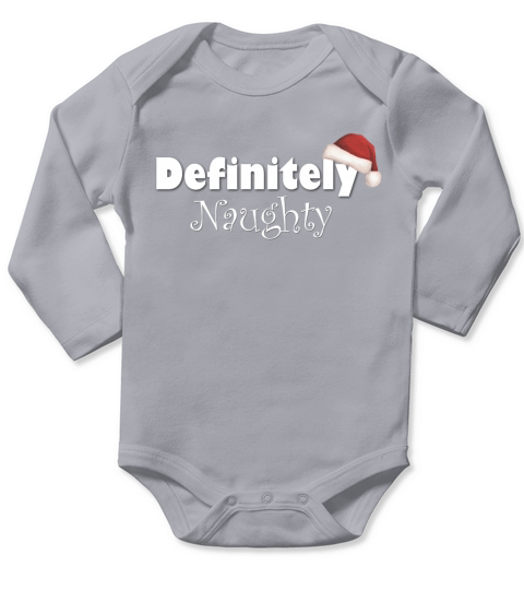 Definitely Naughty T-shirt Long Sleeve Baby One-Piece