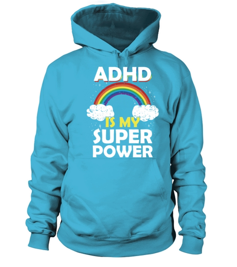 ADHD Is My Superpower Rainbow Women's Hoodie