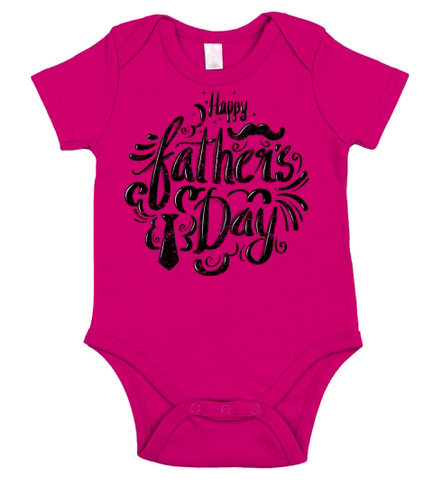 Happy Fathers Day Gift Present for Dad Father Short Sleeve Baby One-Piece