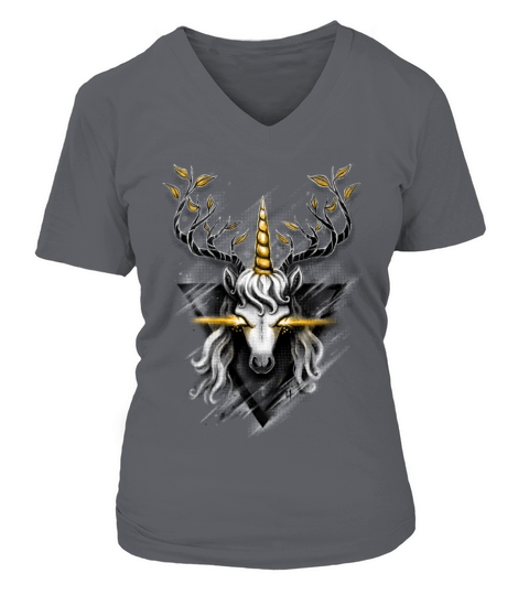 Deer Unicorn Women's V-Neck T-shirt