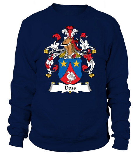 Doss Family Crest German Family Crests - Unisex Long Sleeve Sweatshirt Unisex