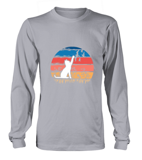 Sunset Cat Retro 5 Women's Long Sleeve