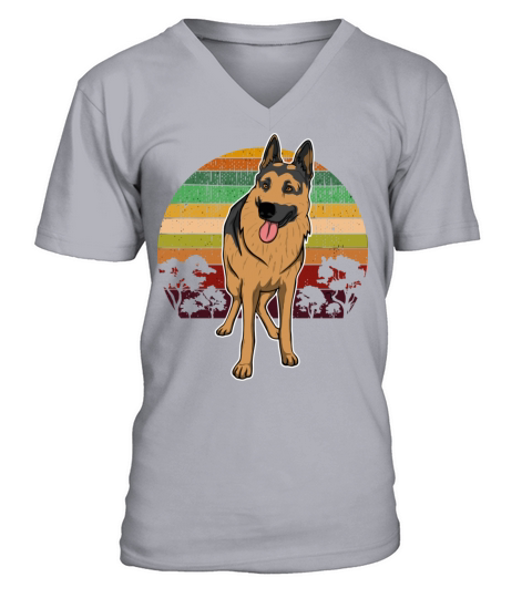 German Shepherd Pullover Gift Women Men Hooded Men's V-Neck T-shirt