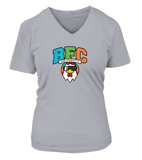 BFC university cute art V-neck T-Shirt Woman
