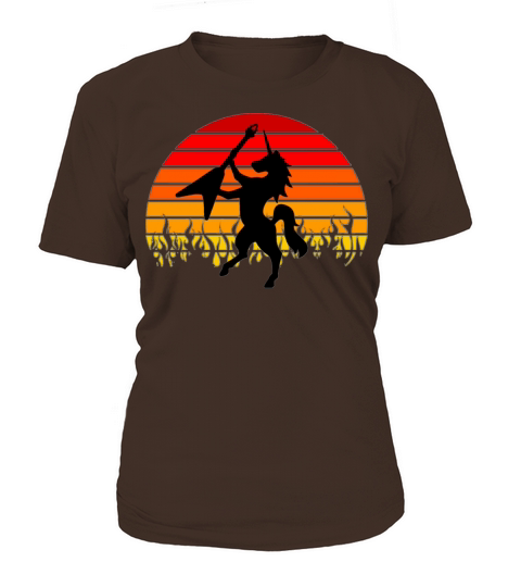 black guitarist unicorn rainbow Women's T-Shirt