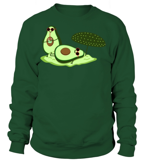 Avocado couple on the beach Women's Sweatshirt