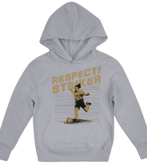 Respect The Striker T-Shirt Cool Soccer Football Kids Hoodie
