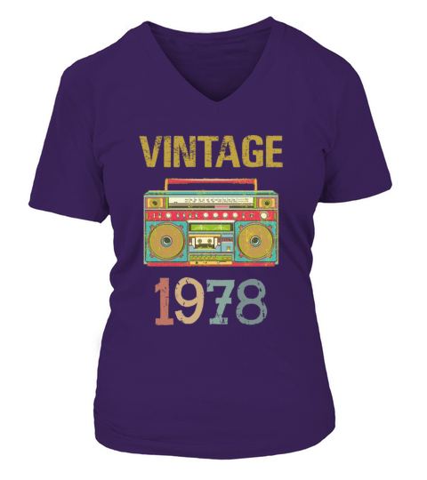 Vintage 1978 - 40th Birthday Gift Shirt Racing Women's V-Neck T-shirt