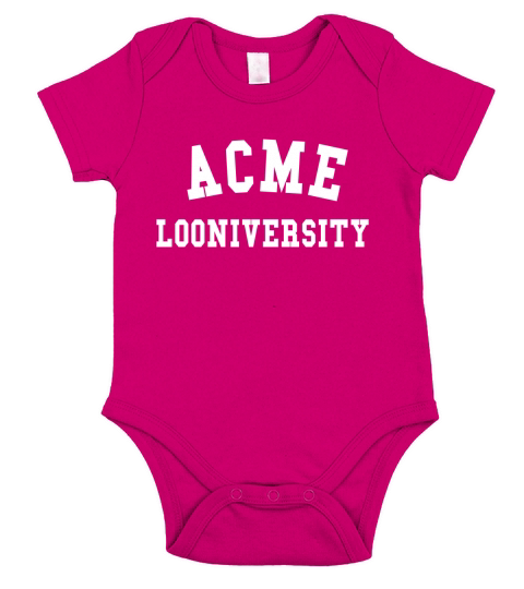 Acme Looniversity T-Shirt Short Sleeve Baby One-Piece