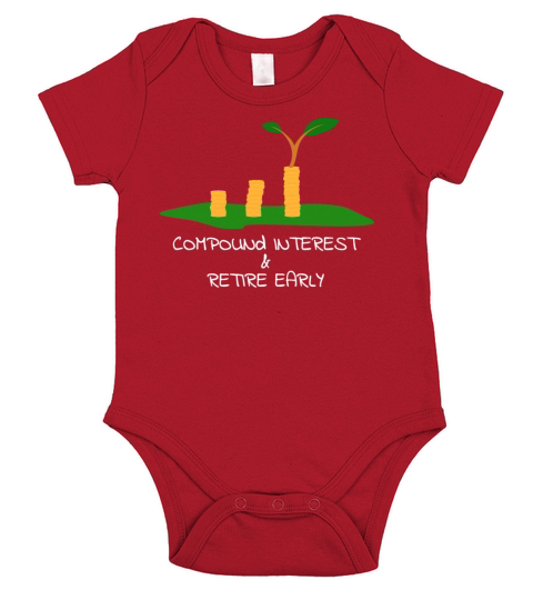 Compound interest - Money tree Short Sleeve Baby One-Piece