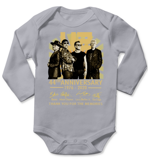U2 44th anniversary 1976 2020 thank you for the memories signatures Long Sleeve Baby One-Piece