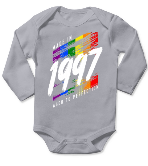 1997 Birthday LGBT Gay Pride Long Sleeve Baby One-Piece