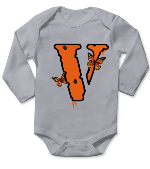 VLONE with Butterfly Long Sleeve Baby One-Piece
