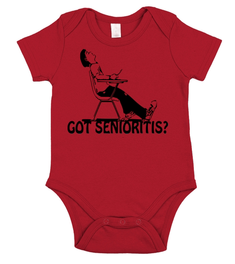 Senioritis Short Sleeve Baby One-Piece
