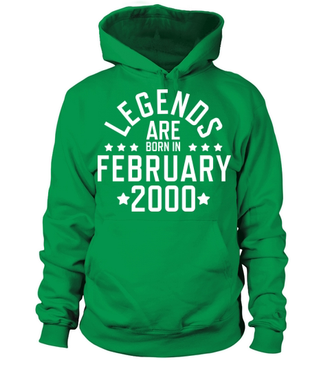 Legends are born February 2000 Men's Hoodie