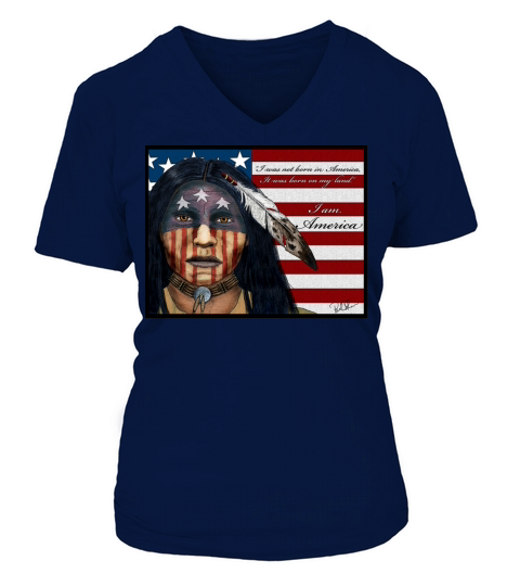 I AM AMERICA Women's V-Neck T-shirt